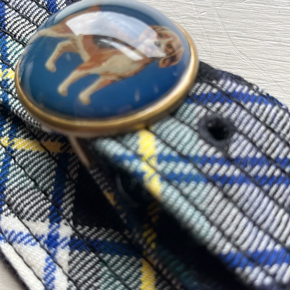 J.Crew Vintage Plaid Belt Bundle, Dalmatian and Beagle Buckles EUC size S/M* - Picture 3 of 10